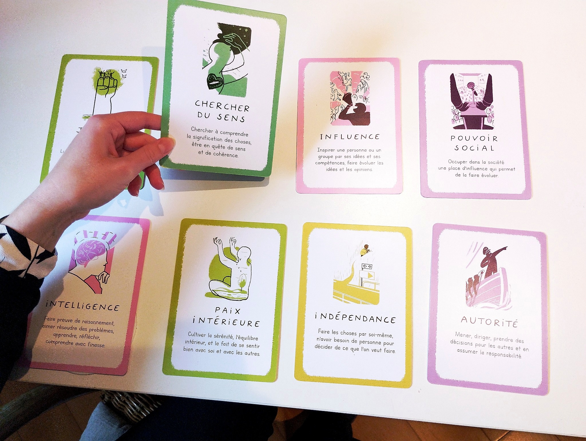 Cartes de valeurs